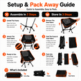 thumbnail image 7 of KOYMISKU Camping Chair, Lightweight Portable Chair with Carry Bag, 330 lb Capacity, for Camping, Beach and Fishing, 7 of 7