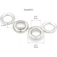thumbnail image 3 of 3/8" (10MM) Hole 100 Sets Grommets Eyelets with Washers for Clothes, Leather, Canvas (Gold), 3 of 9