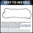 thumbnail image 6 of Unique Bargains Valve Cover Gasket No.12607401 for Buick Enclave 2009-2017 Cylinder Head Valve Seal Gasket, 6 of 6