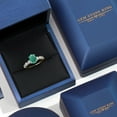 thumbnail image 5 of Gem Stone King 14K Two Tone Gold Green Malachite and Lab Grown Diamond Engagement Ring for Women | 3.40 Cttw | Oval 9X7MM | Gemstone Birthstone | Size 7, 5 of 6