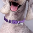 thumbnail image 6 of Qyaukm Adjustable PU Leather Cat Collar with Bell, Soft Kitten Collar for Small Dogs and Puppies, Available in Multiple Colors for Everyday Use, 6 of 9
