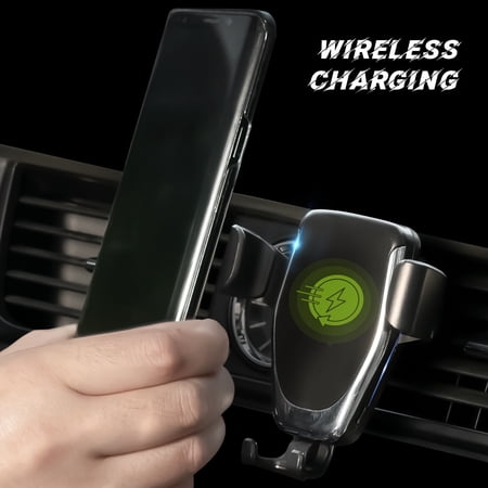 Yiyasu Universal Wireless Fast Car Charger Air Vent Mount Gravity Phone Holder Qi 10W