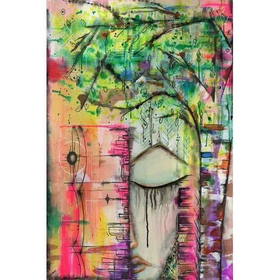 "Seattle Skyline" Painting Print on Wrapped Canvas