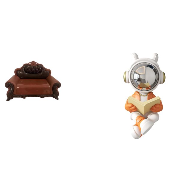 Sofá Miniatura, Sillón, Modelo DIY, Accesorio, Mueble, Habitación, Micropaisaje, Regalo, Decoración, Adorno Espacial, Estatua Decorativa, Adorno Para Tarta, Escultura De Astronauta, Centro