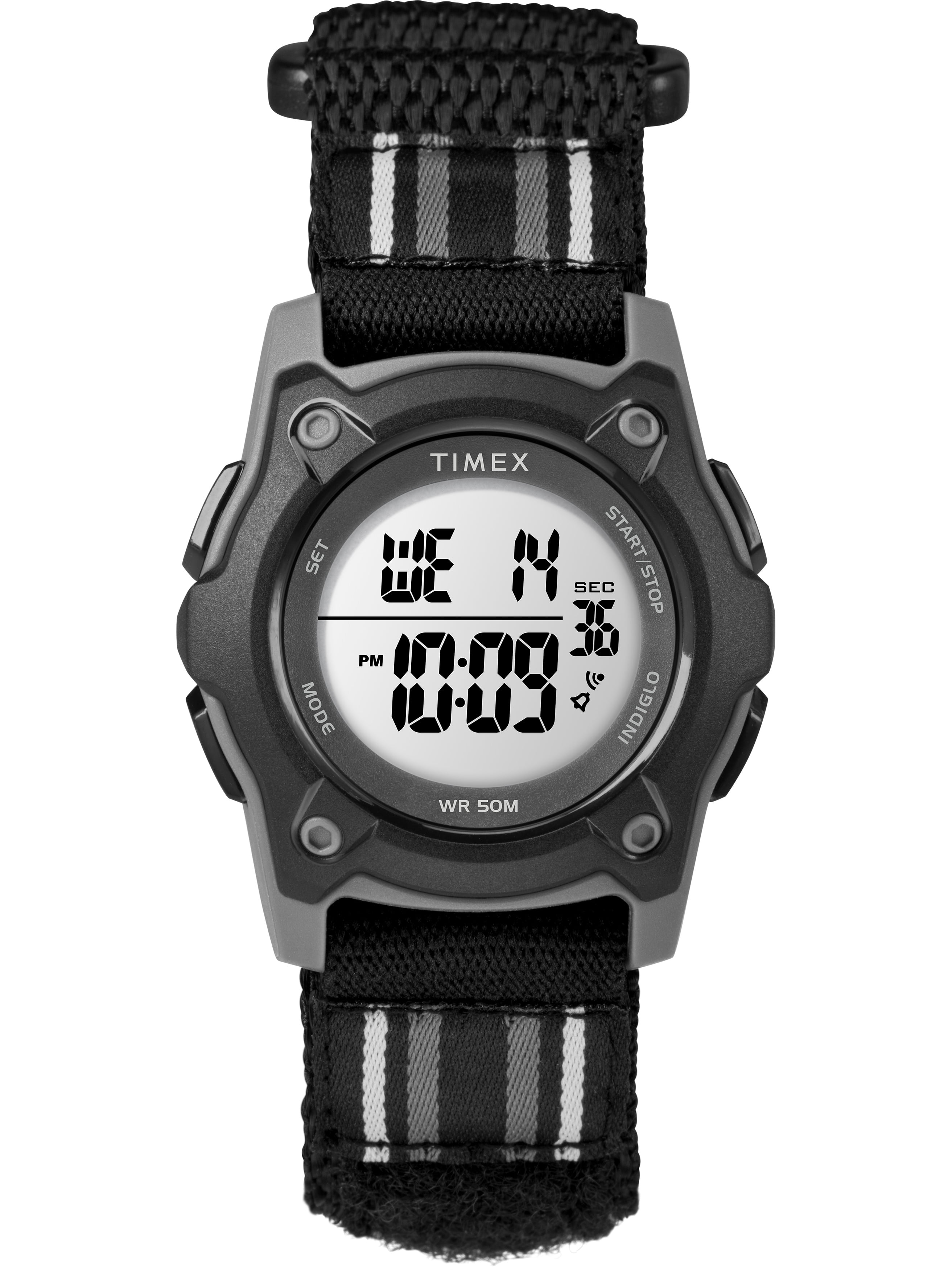 kid's digital 35mm double layer fabric strap watch