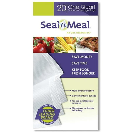 Seal-a-Meal 1-Quart Vacuum Storage Bags, 20ct