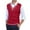 Red, variant on Sweater Vest Men V Neck Casual Sleeveless Pullover Striped Cable Knit Business Casual Tops Fall Winter College Style Sweaters Red M