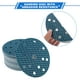thumbnail image 3 of 50 piezas de discos de lijado de 6 pulgadas con 15 agujeros, papel de lija de 120 granos, universal para reparación automotriz, azul, 3 of 7