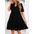 thumbnail image 4 of Vestido KIRUNDO Oyelet Summer para mujer con cuello en V, negro, XXL, 4 of 9