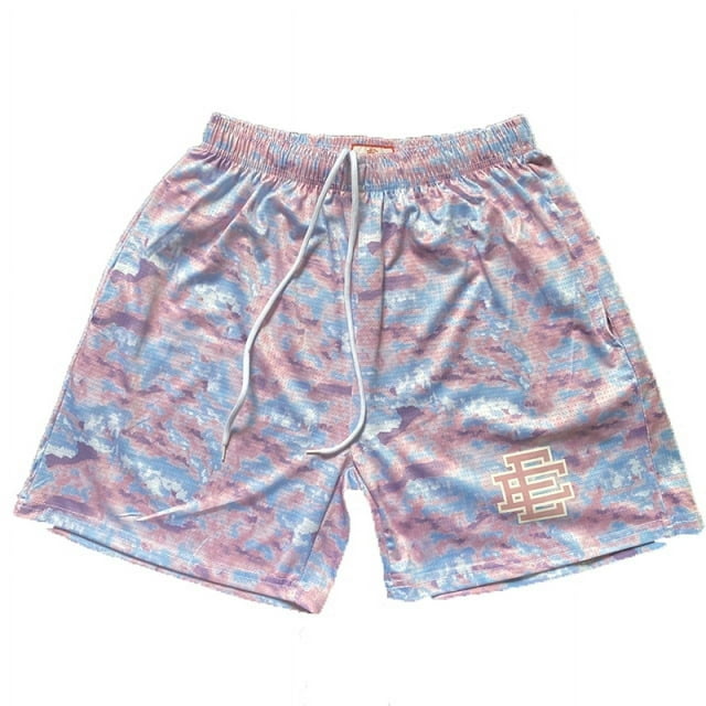 Pantalones cortos de deporte para hombre, shorts masculinos de estilo informal, con diseño de la ciudad de Nueva YORK SKYLINE, de malla, para gimnasio, para verano, 2022