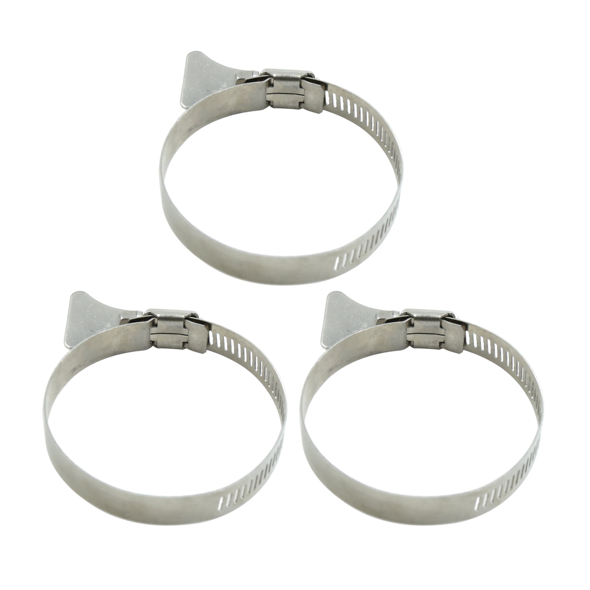 3pcs Adjustable 4670mm Stainless Steel Hose Fuel Line Clamps for Car