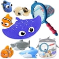 thumbnail image 1 of Juguetes de baño iseainno Buscando a Dory Nemo para niños con bolsa de almacenamiento, 1 of 7