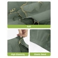 thumbnail image 4 of Sage Green Marble Bar Stool Covers Set of 4, Modern Abstract Art Ink Painting Stretch Washable Bar Chair Covers with Backs, Removable Pub Counter Height Chair Cover for Kitchen Dining Room Cafe, 4 of 7