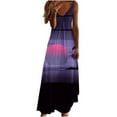thumbnail image 2 of Fankiway Robe Imprimée à Bretelles Dos Nu de Printemps/été à la Mode pour Femme Robes d'Été de Plage pour Femmes Grande Taille Robes pour Femmes, 2 of 5