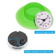 thumbnail image 5 of Wall Clock Mini Cute Bathroom Mirror Suction Waterproof Shower Clock, Green, 5 of 7
