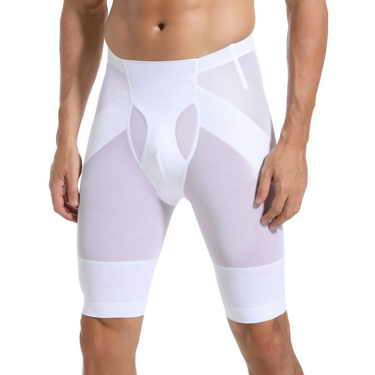 ANYFIT WEAR Men Tummy Control Shorts High Waist Slimming Shapewear Girdle  Compression Underwear Body Shaper Boxer Brief