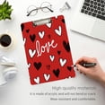 thumbnail image 4 of Acrylic Writing Board Gold 12.5*9 Inch Clipboards Transparent Acrylic Material Suitable For Office Classroom Teachers Fashion Bloggers Stationery Enthusiasts Beautiful Valentine's Day Love, 4 of 9
