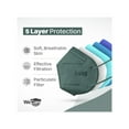 thumbnail image 4 of WeCare Protective Disposable Face Mask, 5-Ply Layer (20 Individually Wrapped) - Dark Green, 4 of 7