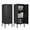 Black, variant on 39" Steel Locker Cabinet with Lock, Adjustable Shelf & Ventilation for Home Gym Office Garage