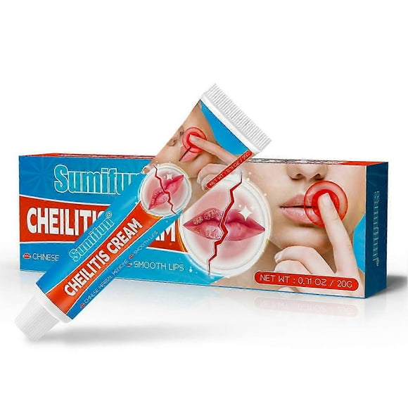 20g Cheilitis Treatment Cream for Dry Chapped Cracked Peeling and Bleeding