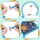 thumbnail image 5 of 6 Set Magic Agua Pintura Libro Garabatos Reutilizable Niños rojo/azul/verde, 5 of 5