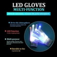 thumbnail image 5 of Guantes LED para niños adultos, guantes intermitentes con dedos luminosos LED de 6 patrones, 5 of 5