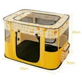 thumbnail image 2 of KISPATTI Pet Puppy Dog Playpen, Small Dog Tent Crates Cage Indoor/Outdoor, Portable Playpen for Dog and Cat, Foldable Pop Up Dog Kennel Playpen, Yellow, 2 of 7