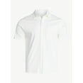 thumbnail image 5 of Free Assembly Men's Cotton Button Front Polo Shirt with Short Sleeves, Sizes S-3XL, 5 of 5
