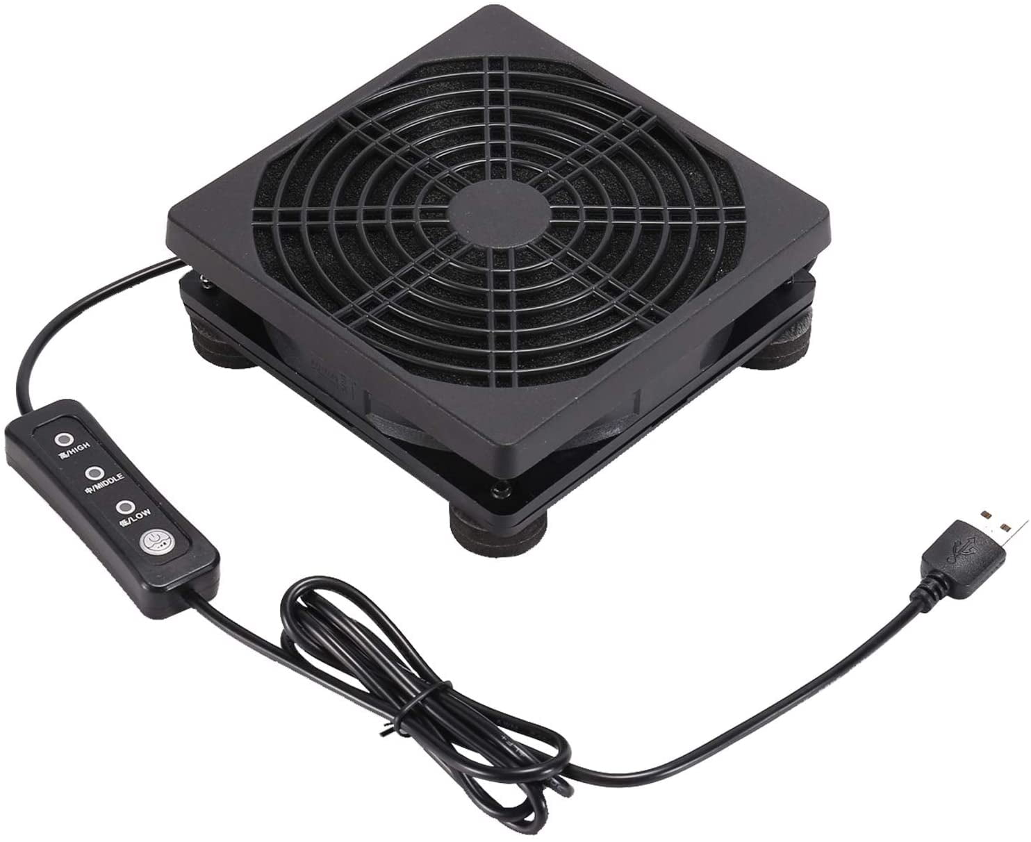 120mm 5V USB Powered PC Router with Controller Cooling Fan for Router Modem Receiver DVR Playstation TV Box - Walmart.com