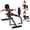 Black&Red, variant on Hip Abductor Machine, 3-in-1 Thigh & Glute Trainer for Home Gym, Adjustable Resistance for Inner/Outer Thigh Toner and Butt Lifter, Compact Leg Workout Equipment