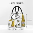 thumbnail image 2 of Yiaed Gnome Sweet Honey Print Lunch Bag Adult Insulated Lunch Box, Leakproof Cooler Food Lunch Containers Reusable High Capacity Lunch Tote Bags-One Size, 2 of 6