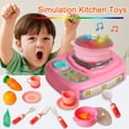 thumbnail image 2 of Juego de juguetes de cocina HUOGUO para niños con spray Light Music, 2 of 5