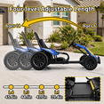 thumbnail image 4 of VIBESPARK Drift Go Kart, 24V 10AH Electric Go Kart for Kids Ages 6-14, 360° Drift Mode, Ride On Car with Backrest & Adjustable Seat, 300W Dual Motors, Max Speed 7.5mph/h, Blue, 4 of 9