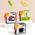 thumbnail image 6 of HAOAN Black White Contrast Flash Cards, 6 pcs Baby Colorful Sensory Toys for 0-36 Months,Visual Stimulation Learning Cards Toys, 6 of 8