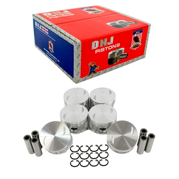 DNJ P616 Standard Complete Piston Set Fits Cars & Trucks 87-95 Infiniti Nissan 200SX 3.0L SOHC
