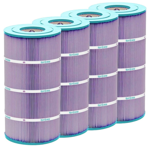 Hurricane Filters HF8411 Platinum Purple Spa Filter Cartridge Replacement (4 Pack)