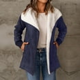 thumbnail image 2 of Long Sleeved Suede Lambswool Warm Coat For Women, 2 of 4