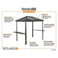 thumbnail image 2 of Sojag Ventura 5 x 8 x 8 ft Dark Grey BBQ Gazebo, 2 of 10