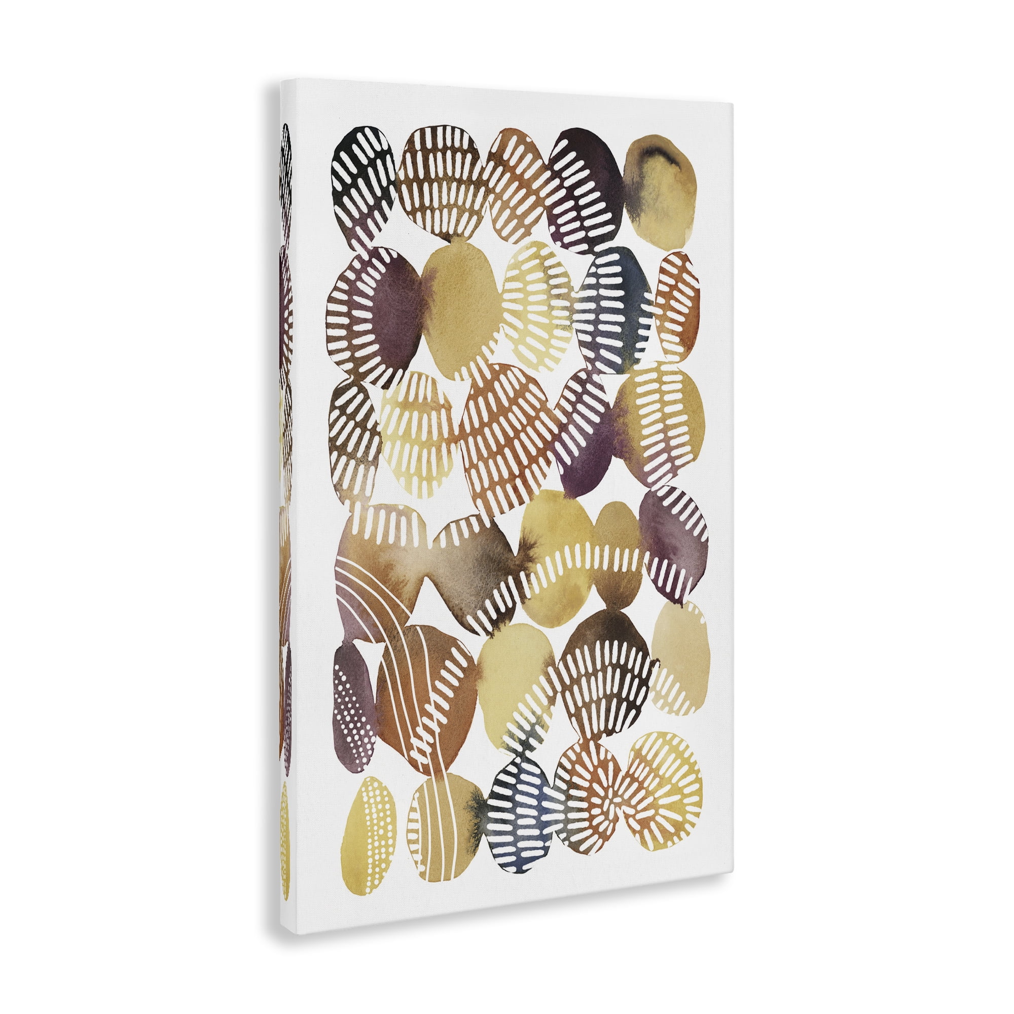 Stupell Industries Southwestern Patterned Pebbles Abstract Painting Gallery Wrapped Canvas Art Print Wall Art, 16 x 24