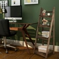 thumbnail image 4 of 4-Tier Ladder Shelf Wall Ladder Bookshelf Bookcase Furniture Storage Rack Shelves, 4 of 8