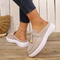thumbnail image 6 of Miluxas Women's Soft Walking Platform Mule, Casual Slip-On Shoes, Lightweight, Comfortable, Stylish Everyday Footwear Beige 5.5(36), 6 of 7