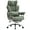 Green, variant on ATMILD 400 lbs Big and Tall Ergonomic PU Leather Office Chair with Footrest, Black