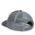 thumbnail image 6 of Outdoor Cap OC771P Slight Pre-Curved Sublimated Visor-Black/Light Grey/Aqua, 6 of 8