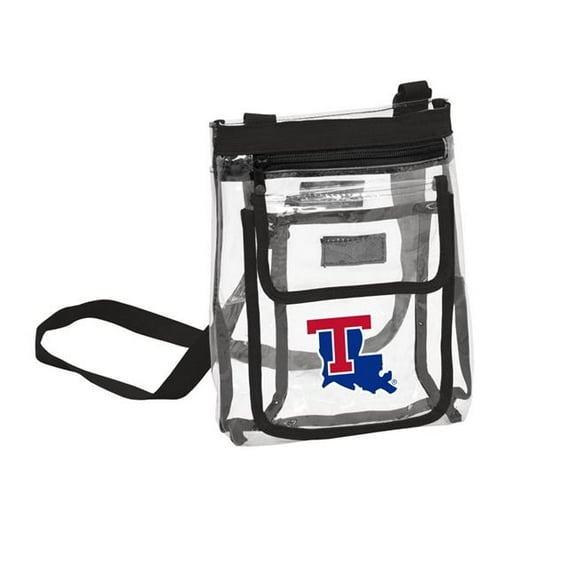Logo Brands 163-66P Louisiana Tech Clear Crossbody