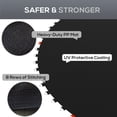 thumbnail image 4 of 10ft Round Trampoline Mat Replacement - Black, Durable PP Material, 54 V-Rings, 5.5" Springs & Tool - Outdoor Trampoline Upgrade, 4 of 7