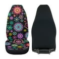 thumbnail image 4 of Uorisanigo Car Seat Covers Front Seats Blanket Cloth Hawaiian Ethnic Flower Seat Cover, 2Pcs Auto Seats Covers Universal for SUV Trucks Sedan, Stylish Car Accessories, 4 of 7