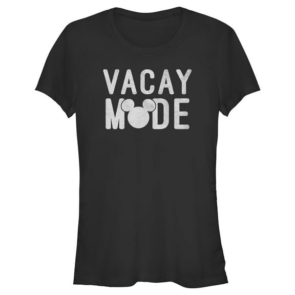 Junior's Mickey & Friends Distressed Vacay Mode  Graphic T-Shirt