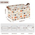 thumbnail image 7 of Yayeee Foldable Storage Basket for Shelves Set of 2 Waterproof Cloth Bins with Handles, Minimalist Geometric Pattern, 7 of 7