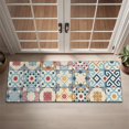 thumbnail image 2 of Multicolor Ethnic Geometric Patchwork Pattern Door Rugs,Washable Non Slip Door Mats Indoor,Decorative Door Mats,Entry Mat Indoor for Entrance,Bedroom,Kitchen,Bathroom,16"x47", 2 of 6