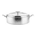 thumbnail image 2 of Olla caliente martillada para Ramen, utensilios de cocina prácticos, plato para frotar, olla gruesa para fiestas, reuniones familiares, Catering, uso Plata, 2 of 10